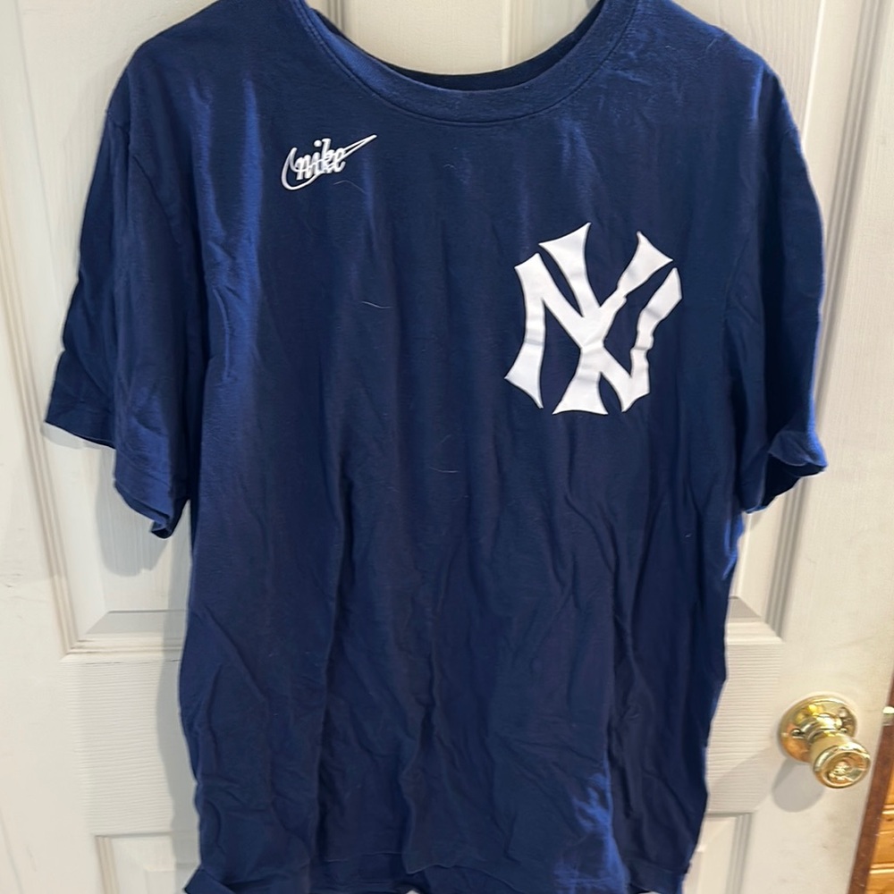 Nike Blue and White Short Sleeve Tee